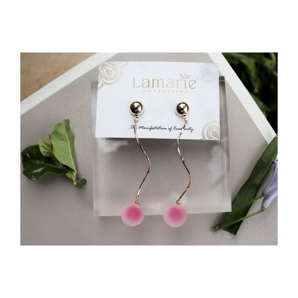 Cloudy Pink Earings