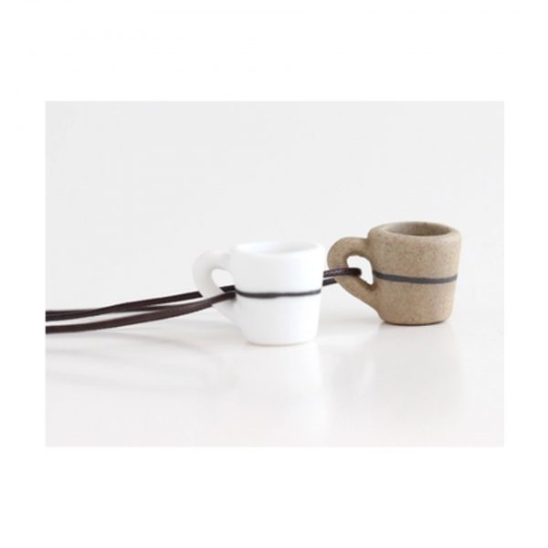 Brown Coffee Cup Pendant